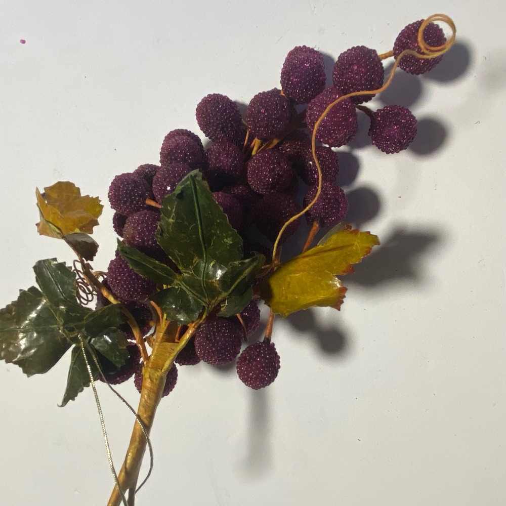 Unbranded Sugared Grapes Decor Purple Excellent Beaded Artificial Fruit